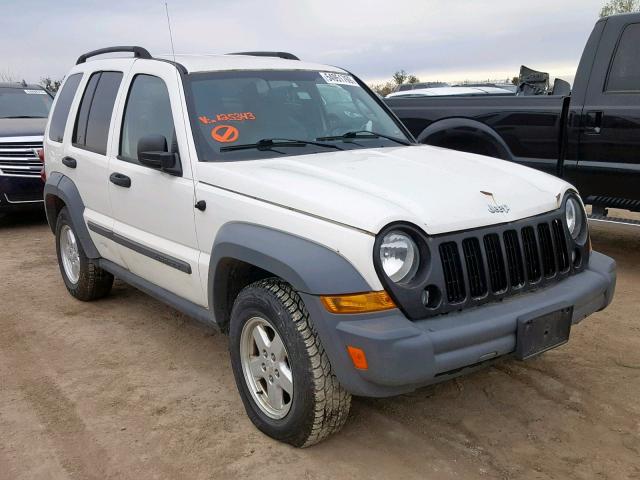 1J4GL48K26W125343 - 2006 JEEP LIBERTY SP WHITE photo 1