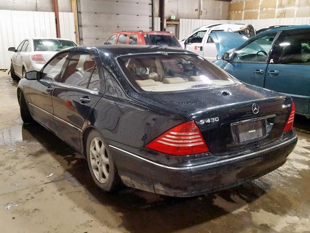 WDBNG83J16A476781 - 2006 MERCEDES-BENZ S 430 4MAT BLACK photo 3