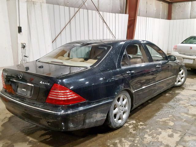 WDBNG83J16A476781 - 2006 MERCEDES-BENZ S 430 4MAT BLACK photo 4