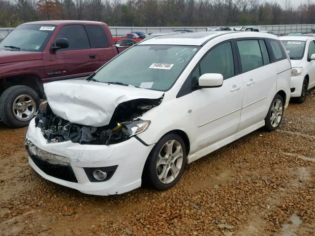 JM1CR293890343499 - 2009 MAZDA 5 WHITE photo 2