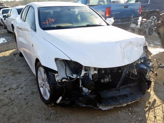 JTHBF5C29B5148654 - 2011 LEXUS IS 250 WHITE photo 1