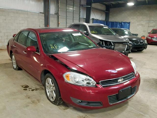 2G1WU58R679224039 - 2007 CHEVROLET IMPALA LTZ MAROON photo 1