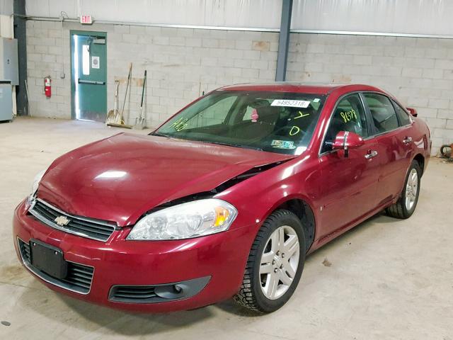 2G1WU58R679224039 - 2007 CHEVROLET IMPALA LTZ MAROON photo 2