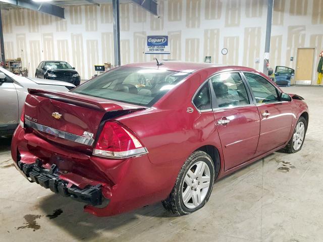 2G1WU58R679224039 - 2007 CHEVROLET IMPALA LTZ MAROON photo 4