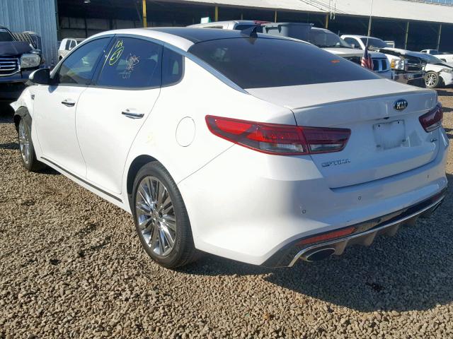 5XXGV4L21HG160046 - 2017 KIA OPTIMA SXL WHITE photo 3