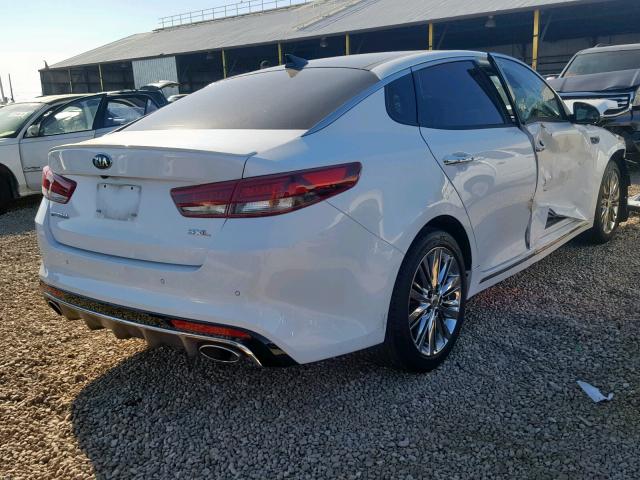 5XXGV4L21HG160046 - 2017 KIA OPTIMA SXL WHITE photo 4