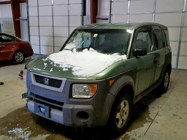 5J6YH28625L031413 - 2005 HONDA ELEMENT EX GREEN photo 2