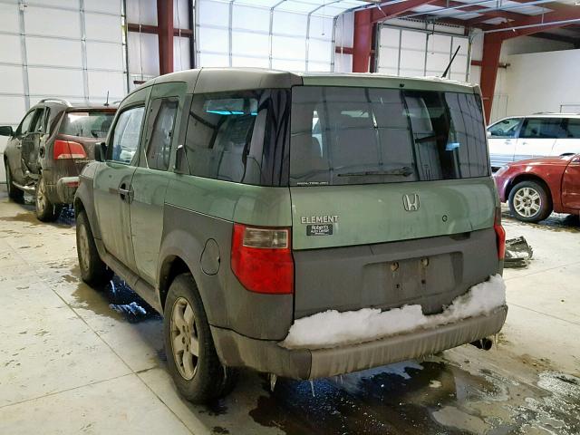 5J6YH28625L031413 - 2005 HONDA ELEMENT EX GREEN photo 3