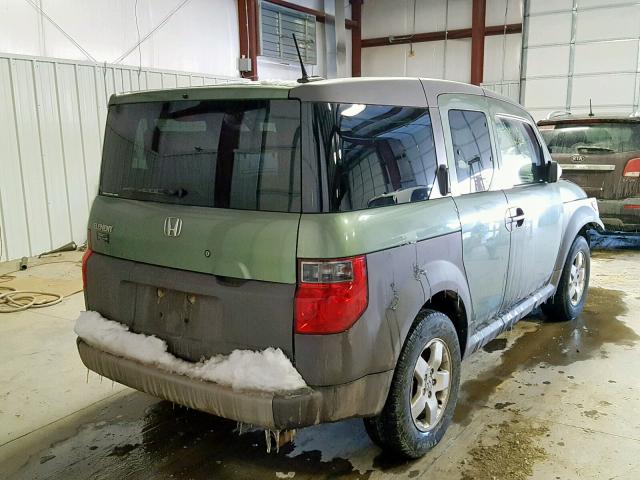 5J6YH28625L031413 - 2005 HONDA ELEMENT EX GREEN photo 4