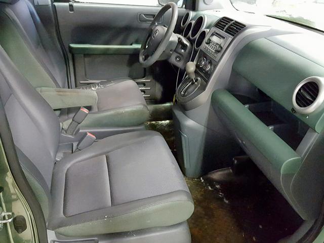 5J6YH28625L031413 - 2005 HONDA ELEMENT EX GREEN photo 5