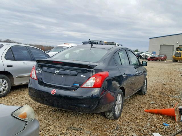 3N1CN7AP1EL807949 - 2014 NISSAN VERSA SV BLACK photo 4