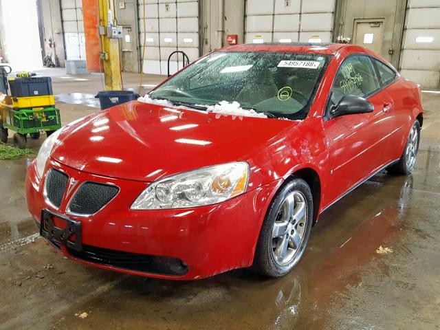 1G2ZH158464175975 - 2006 PONTIAC G6 GT RED photo 2