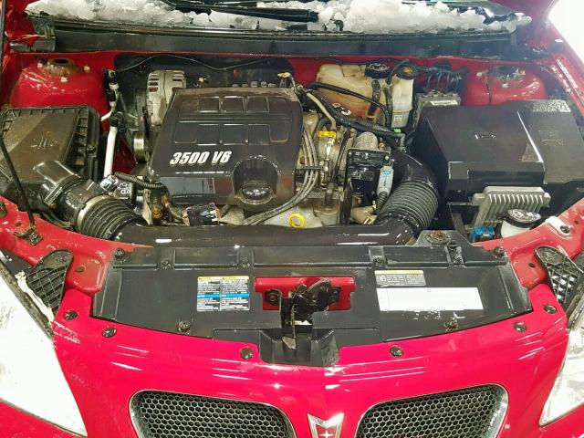 1G2ZH158464175975 - 2006 PONTIAC G6 GT RED photo 7