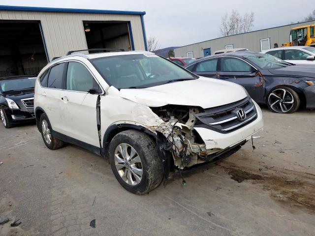 5J6RM4H72CL065076 - 2012 HONDA CR-V EXL WHITE photo 1