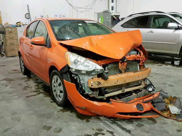 JTDKDTB34D1045707 - 2013 TOYOTA PRIUS C ORANGE photo 1