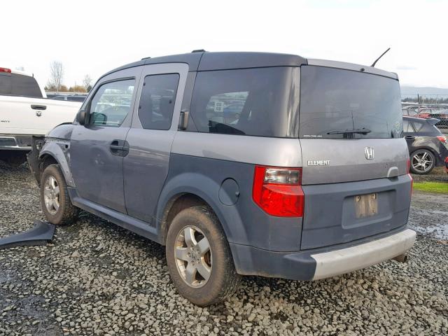 5J6YH27605L027667 - 2005 HONDA ELEMENT EX GRAY photo 3