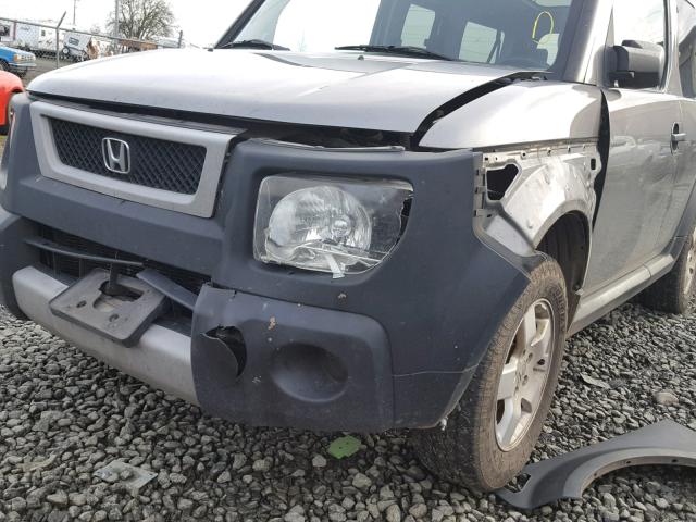 5J6YH27605L027667 - 2005 HONDA ELEMENT EX GRAY photo 9