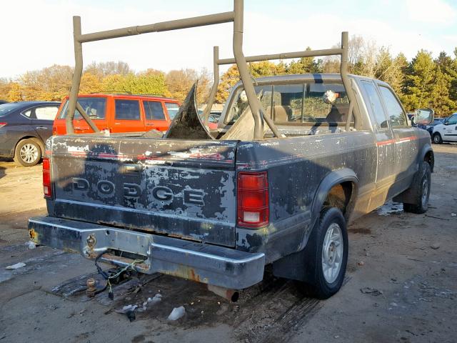 1B7GG23X0NS663692 - 1992 DODGE DAKOTA GRAY photo 4