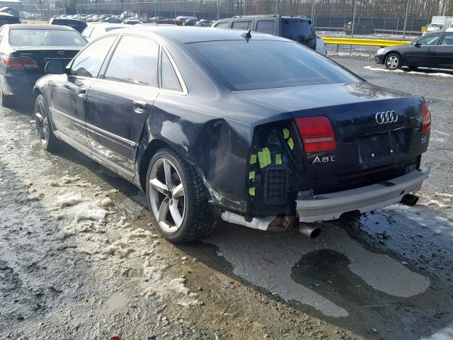 WAURVAFA4AN005783 - 2010 AUDI A8 QUATTRO BLUE photo 3