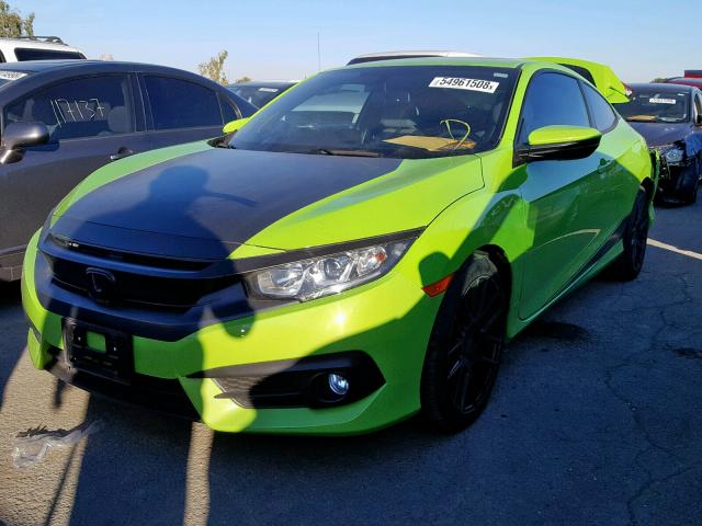 2HGFC3B70GH350328 - 2016 HONDA CIVIC EXL GREEN photo 2