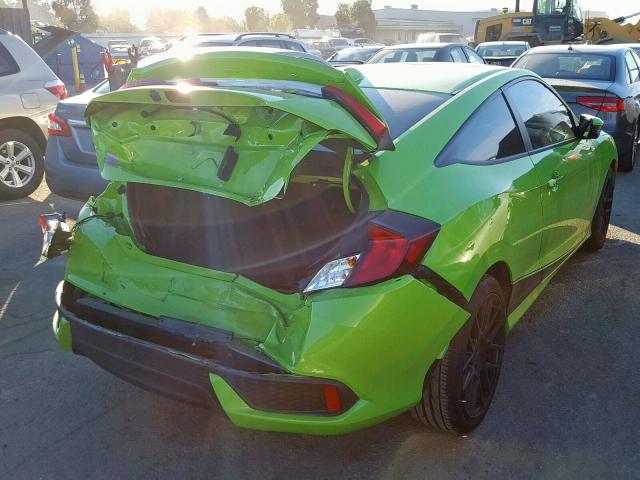 2HGFC3B70GH350328 - 2016 HONDA CIVIC EXL GREEN photo 4