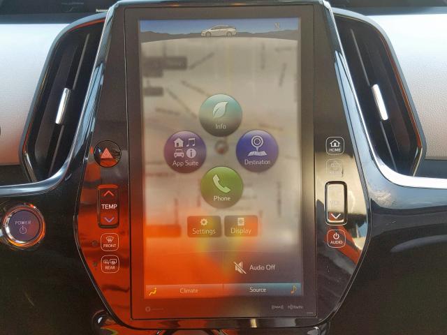 JTDKARFP0H3022993 - 2017 TOYOTA PRIUS PRIM ნაცრისფერი ფოტო 9