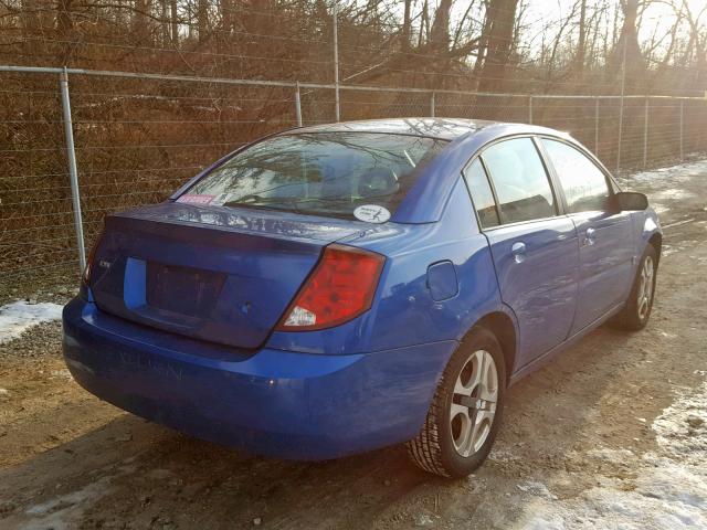 1G8AL52F83Z164116 - 2003 SATURN ION LEVEL BLUE photo 4