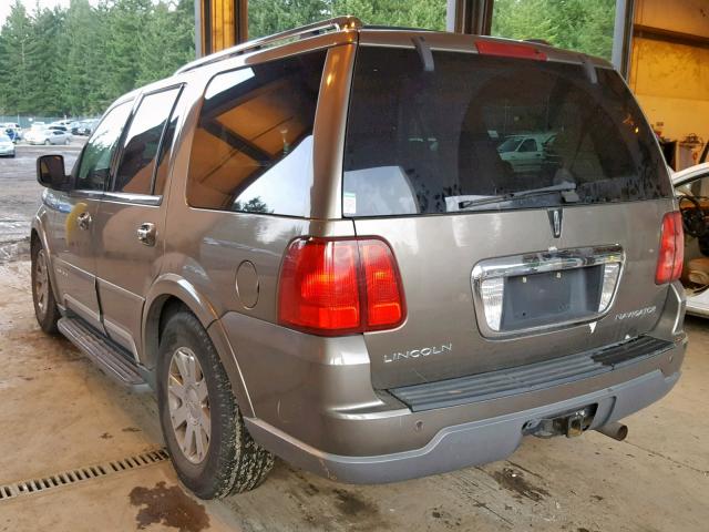 5LMFU28R63LJ00144 - 2003 LINCOLN NAVIGATOR Бежевый фото 3