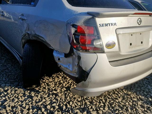 3N1AB6AP4CL661196 - 2012 NISSAN SENTRA 2.0 SILVER photo 9