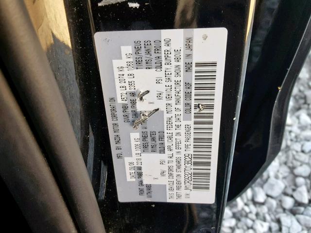 JM1CR293270138029 - 2007 MAZDA 5 BLACK photo 10