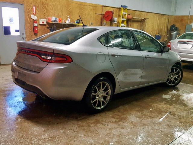 1C3CDFBB5ED851654 - 2014 DODGE DART SXT GRAY photo 4