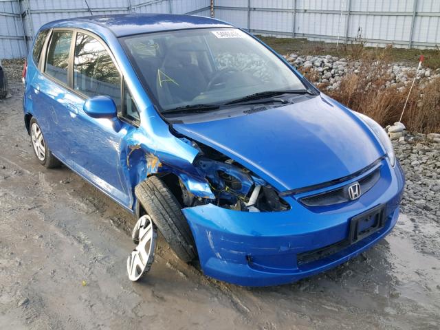 JHMGD38457S801080 - 2007 HONDA FIT BLUE photo 1