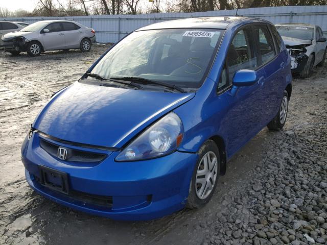 JHMGD38457S801080 - 2007 HONDA FIT BLUE photo 2