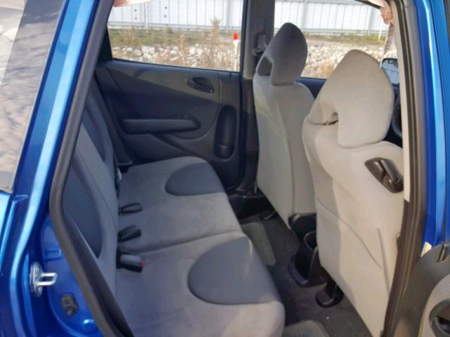 JHMGD38457S801080 - 2007 HONDA FIT BLUE photo 6