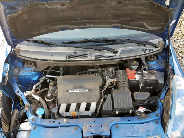 JHMGD38457S801080 - 2007 HONDA FIT BLUE photo 7