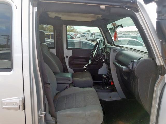 1J4GA59117L147094 - 2007 JEEP WRANGLER S SILVER photo 5