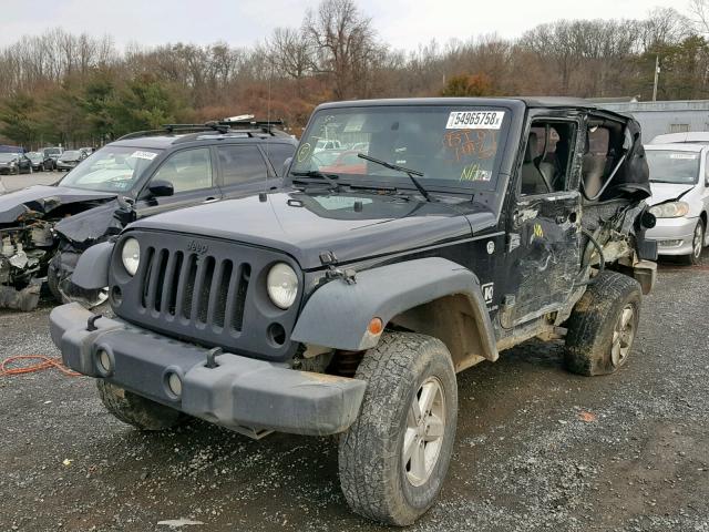 1J4FA24108L503165 - 2008 JEEP WRANGLER X BLACK photo 2