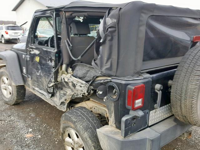 1J4FA24108L503165 - 2008 JEEP WRANGLER X BLACK photo 9