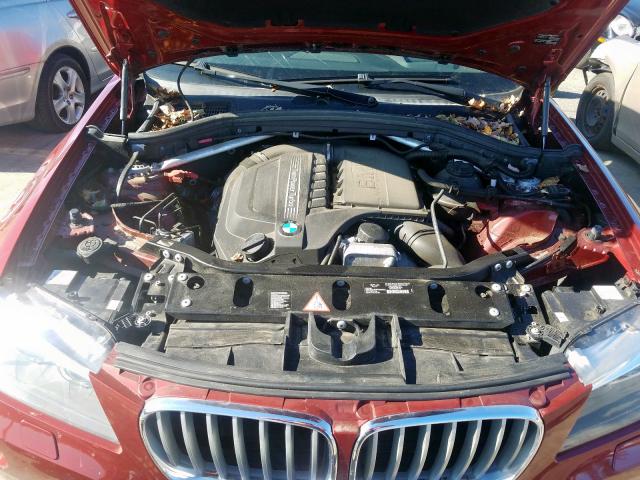 5UXWX7C51E0E81746 - 2014 BMW X3 XDRIVE3 RED photo 7