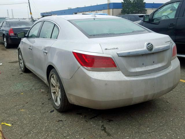 1G4GC5EG6AF166123 - 2010 BUICK LACROSSE C SILVER photo 3