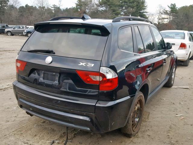 WBXPA93456WG90371 - 2006 BMW X3 3.0I BLACK photo 4