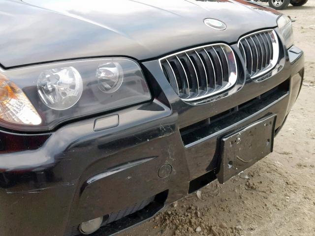 WBXPA93456WG90371 - 2006 BMW X3 3.0I BLACK photo 9