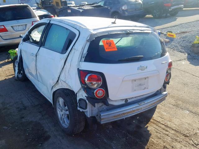 1G1JA6SH1C4143813 - 2012 CHEVROLET SONIC LS WHITE photo 3