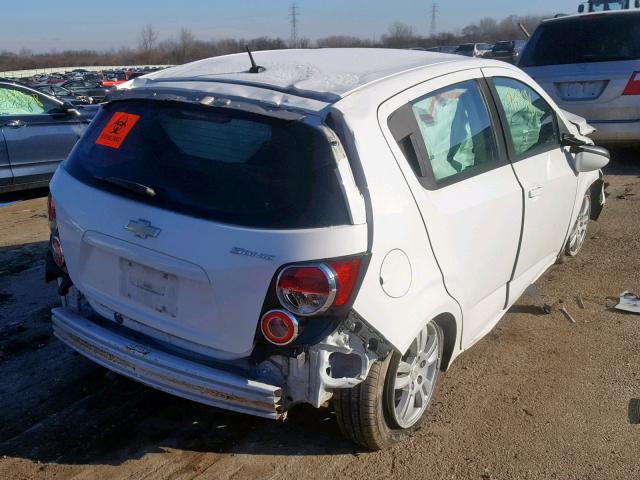 1G1JA6SH1C4143813 - 2012 CHEVROLET SONIC LS WHITE photo 4