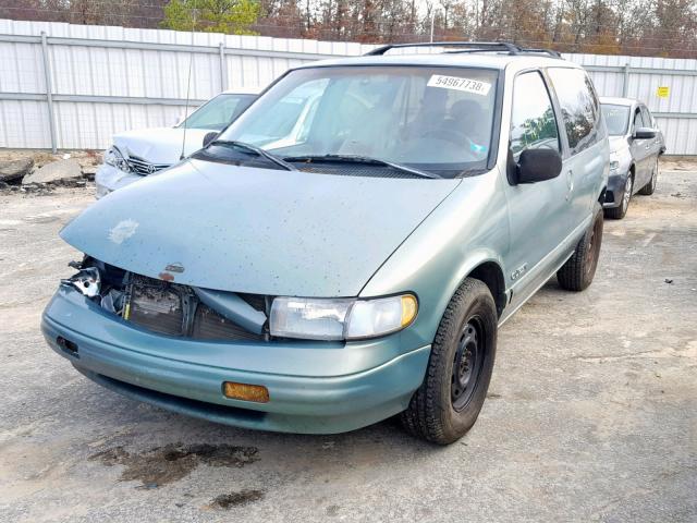 4N2DN11W6SD866256 - 1995 NISSAN QUEST XE GREEN photo 2