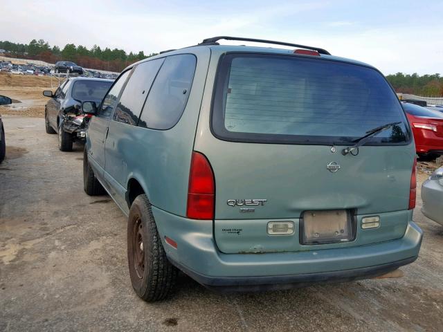 4N2DN11W6SD866256 - 1995 NISSAN QUEST XE GREEN photo 3