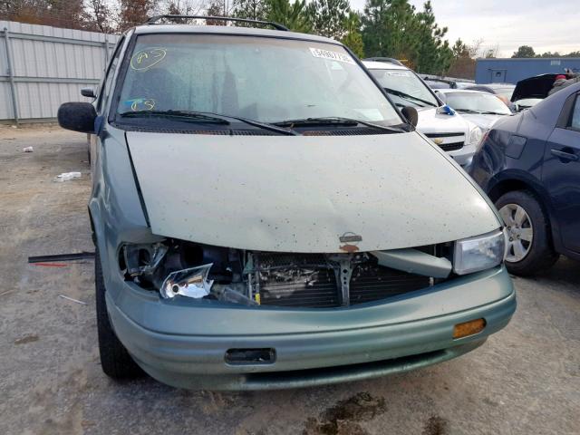 4N2DN11W6SD866256 - 1995 NISSAN QUEST XE GREEN photo 9