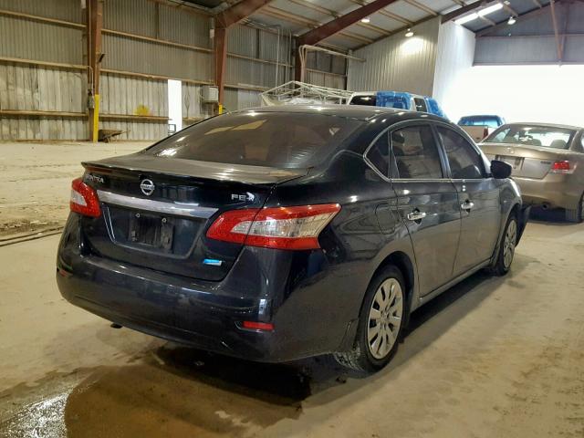 3N1AB7AP2DL780159 - 2013 NISSAN SENTRA FE BLACK photo 4