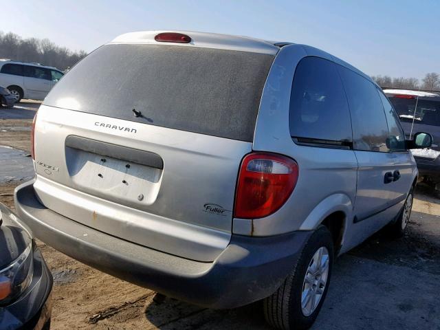 1D4GP25BX5B325107 - 2005 DODGE CARAVAN SE SILVER photo 4