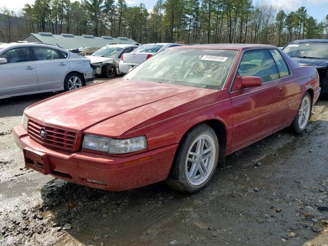 1G6ET1296YU169672 - 2000 CADILLAC ELDORADO T BURGUNDY photo 2